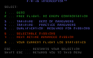 F/A-18 Interceptor screenshot 2 for Amiga